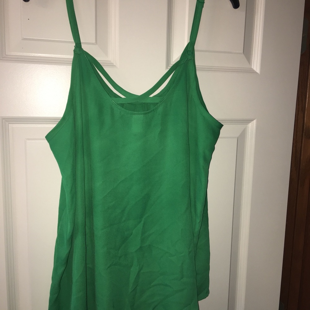 Torrid green tank SZ1. Adjustable straps - Picture 3 of 5